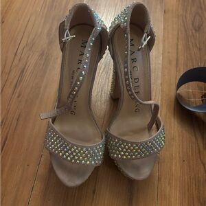 Marc Defang rhinestone heels